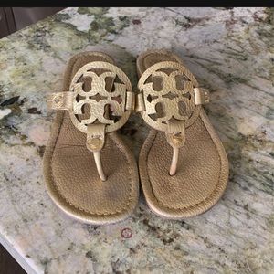 Tory Burch Gold Miller’s Size 7